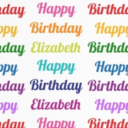 Wrapping Paper - 24x72in sheet with Bright Celebration design