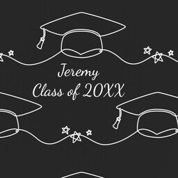 Wrapping Paper - 24x72in sheet with Caps Off To You design