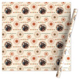 Wrapping Paper - 24x72in sheet with Happy Kwanzaa design