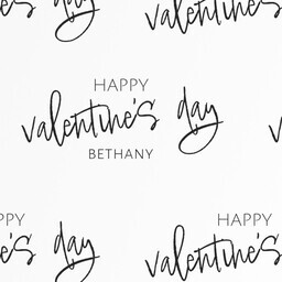 Wrapping Paper - 24x72in sheet with Happy Valentines design