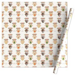 Wrapping Paper - 24x72in sheet with Holiday Traditions design