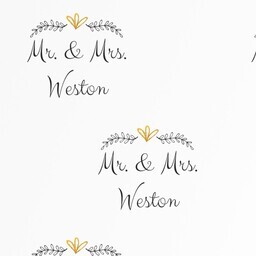 Wrapping Paper - 24x72in sheet with Simple Duet design