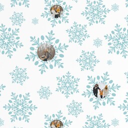 Wrapping Paper - 24x72in sheet with Snowed In design